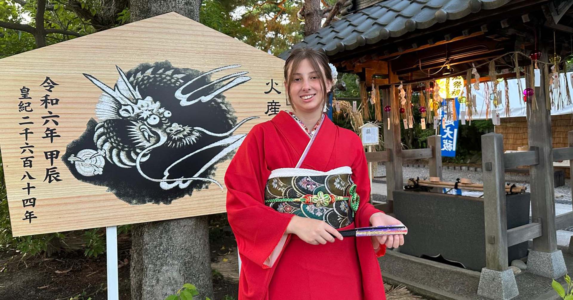 Benedetta, un anno in Giappone per realizzare un sogno